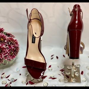 Brand New Dark Red Nine West Dempsey3 Heels
